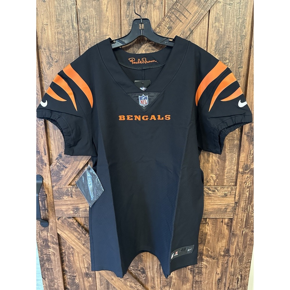 Cincinnati Bengals Authentic Nike Elite Blank Customizable Jersey Size 48 (XL)